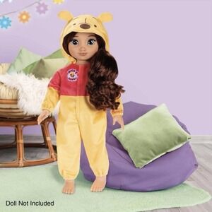 Disney ILY 4ever One‎ Piece Pajama Set Hoodie 18" Doll Winnie the Pooh